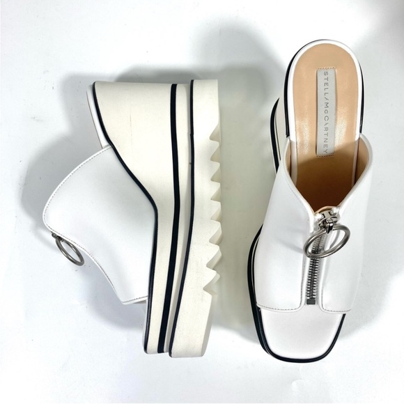 Stella McCartney Shoes - Stella McCartney Sneakelyse
Platform Wedge Zip Slide
Sandals White Size 38 EU